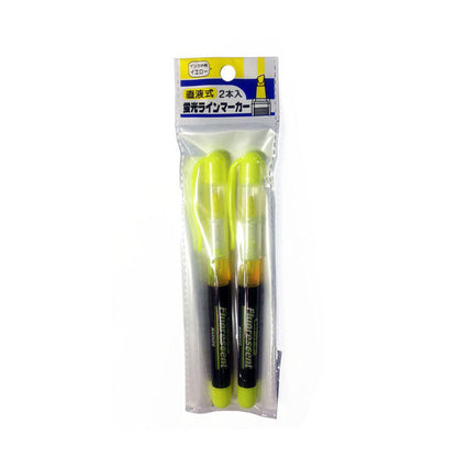 Direct-flow fluorescent line marker, 2P (yellow)