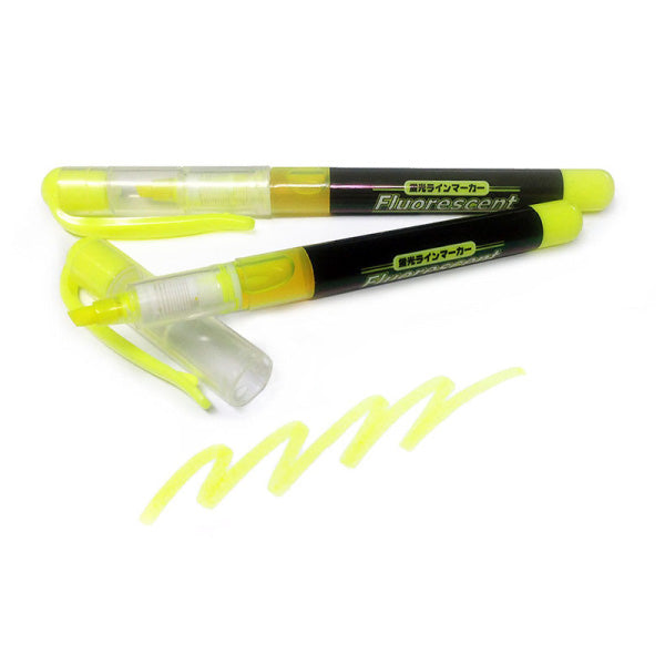 Direct-flow fluorescent line marker, 2P (yellow)