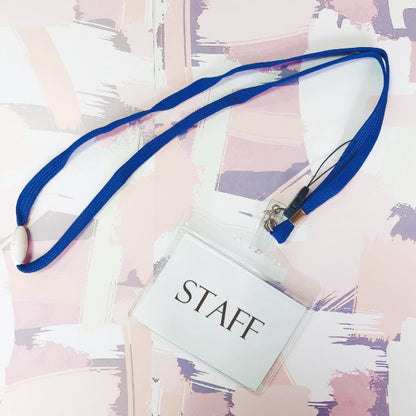 Name tag with mobile strap