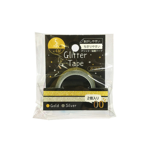 Glitter Tape Gold & Silver / 2P