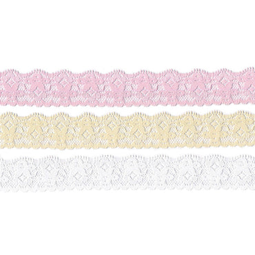 Elastic lace ribbon (16mm and 25mm assorted)