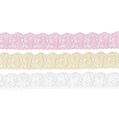 Elastic lace ribbon (16mm and 25mm assorted)