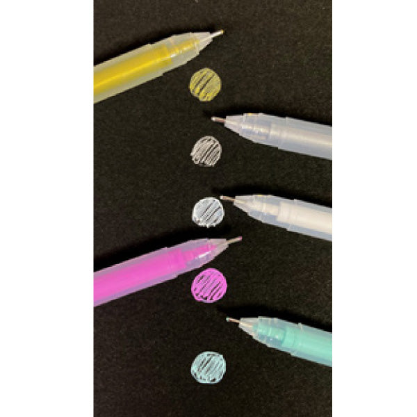 Fluorescent gel ink ballpoint pen 5P (Urban)