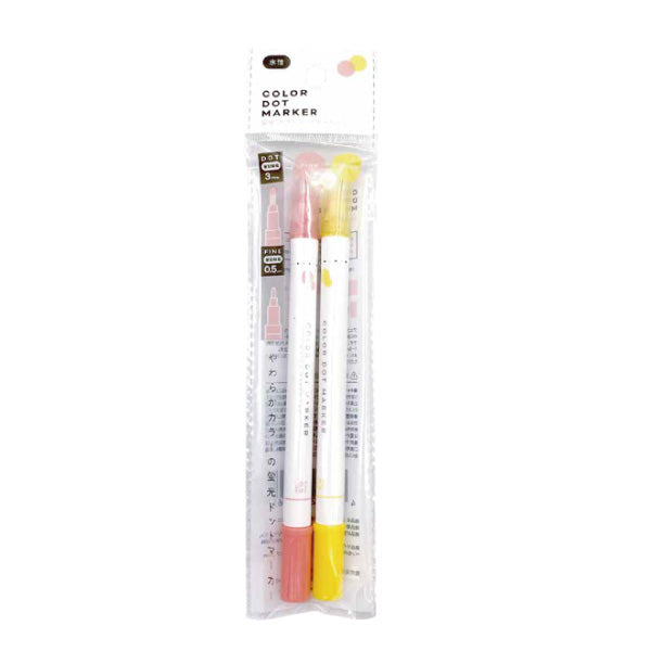 Pink & Yellow Color Dot Marker