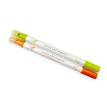 Color dot markers 2P (orange and green)