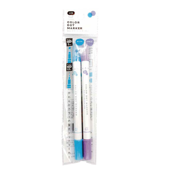 Blue & Violet Color Dot Marker