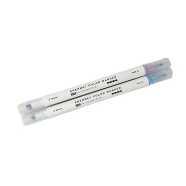 Sherbet Color Markers 2P (Baby Blue/Purple)