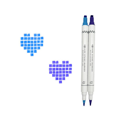 Blue & Violet Square Stamp Marker / 2P