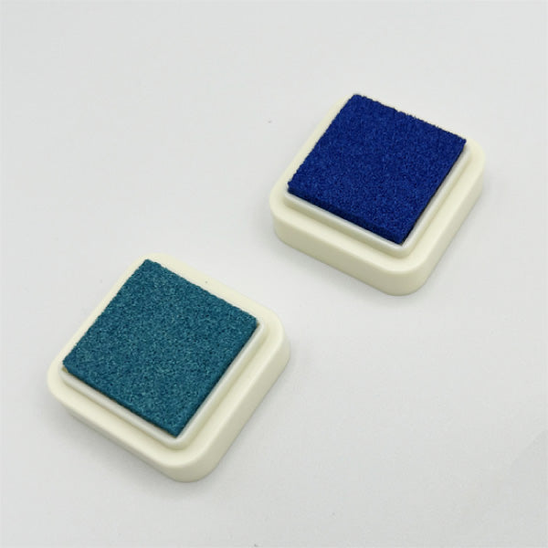 2 Color Pearl Stamp Pad / Cobalt Blue & Aqua Blue