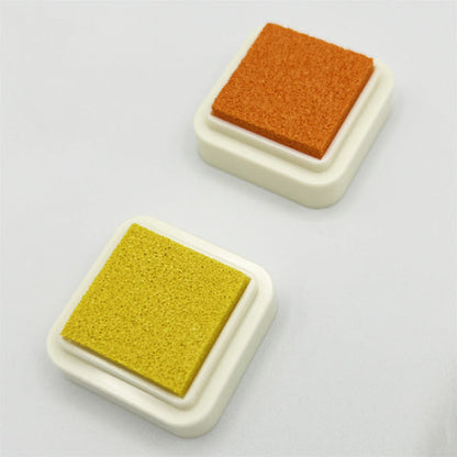 2-color pearl stamp pad (orange &amp; yellow)