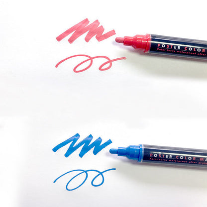 Poster Color Marker  / Red & Blue