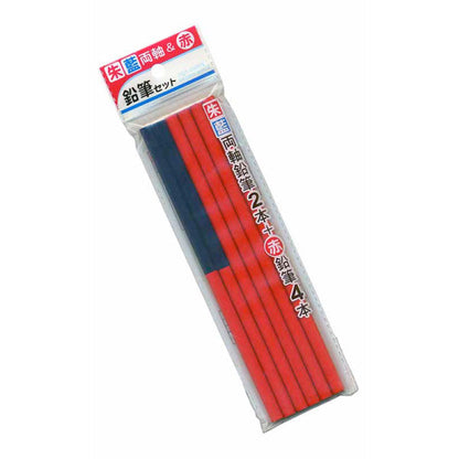 Dark Blue and Red Pencil & Red Pencil / 6P